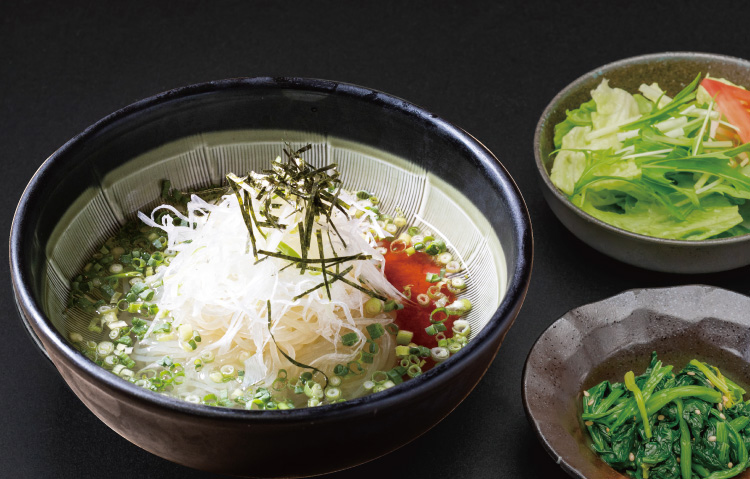 ネギ冷麺ランチ