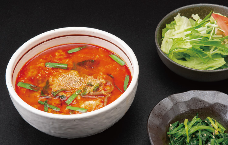 ユッケジャンクッパランチ